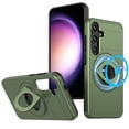 thumbnail image 1 of for Samsung Galaxy S25 Plus Case with Kickstand, Military Grade Shockproof Portective Compatible with MagSafe Wireless Charger Slim Case Cover for Samsung Galaxy S25 Plus, Olivegreen, 1 of 6