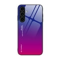 thumbnail image 1 of for Samsung Galaxy S25 Plus Case, Luxury Anti-Scratch Gradient Color Tempered Glass Back + Soft TPU Silicone Bumper Frame Cover Shockproof Protective Case for Samsung Galaxy S25 Plus - Rose, 1 of 8