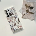 thumbnail image 1 of for Samsung Galaxy S25 Plus Case with Magnetic Function, Clear Floral Case with Flower Branch Pattern for Girls Women Slim Fit Cute Hard Back Shockproof Phone Case for S25 Plus, Pink Flower, 1 of 7