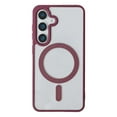 thumbnail image 1 of for Samsung Galaxy S25 Plus Case Magnetic [Support Magsafe Charger] Wireless Anti-Scratch Shockproof Clear Four Corner Cushion Durable Anti-Dropping Cover for Samsung Galaxy S25 Plus, Winered, 1 of 7