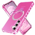 thumbnail image 1 of For Samsung Galaxy S25+ Plus Case, Matte Translucent PC  Back Cover Not-Yellowing Corner Protective Invisible Kickstand Bumper Shockproof Anti-Scratch Phone Case for Samsung Galaxy S25+, Rose, 1 of 6