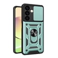 thumbnail image 1 of for Samsung Galaxy S25 Plus Case, with Ring Kickstand and Camera Protection,Heavy Duty Protective Shockproof Protective Rubber PC Phone Back Cover for Samsung Galaxy S25 Plus, Green, 1 of 10