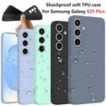 thumbnail image 1 of For Samsung Galaxy S25 Plus Case Silicone Cover, Tekcoo Shockproof Rugged Soft Gel Rubber Ultra Slim Protective Cover Anti-Scratch Microfiber Lining Cute Phone Case for Galaxy S25 Plus - Black, 1 of 10