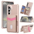 thumbnail image 1 of for Samsung Galaxy S25 Plus Case Wallet with RFID Blocking Card Slots, Hybrid PU Leather + TPU Back Cover with Kickstand, Drop Protective Shockproof Phone Case for Samsung Galaxy S25 Plus, Rosegold, 1 of 7