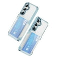 thumbnail image 1 of for Samsung Galaxy S25 Plus Case Wallet, Samsung Galaxy S25 Plus Case Clear Protective Case Credit Card Holder Heavy Duty Shockproof Anti-Scratch Anti-Yellow Cover for S25 Plus Transparent - Blue, 1 of 8