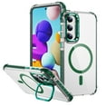 thumbnail image 1 of for Samsung Galaxy S25 Plus Clear Case, Compatible with MagSafe, Built-in Camera Ring Stand, Clear Slim Drop Shockproof Full Body Protective Magnetic Phone Cover for Samsung Galaxy S25 Plus, Green, 1 of 8