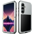 thumbnail image 1 of for Samsung Galaxy S25 Plus Hard Case, Luxury Shockproof 3-Layer Protection [Without Screen Protector] Heavy Duty Protection Cover Metal Rugged Case for Samsung Galaxy S25 Plus, Silver, 1 of 1