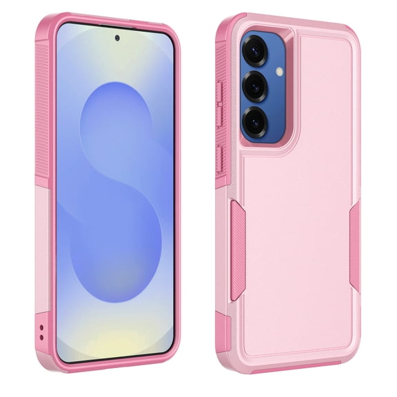 For Samsung Galaxy S25 Plus Phone Case, Ebizware Shockproof Case Military Grade Heavy Duty Full Body Protection Rugged Cover for Galaxy S25 Plus, Rose Gold