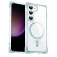 thumbnail image 1 of for Samsung Galaxy S25 Plus Transparent Case, Compatible with MagSafe Drop Protection Anti-Scratch Lightweight Shockproof Ultra Slim Clear Anti-fingerprint Back Case for S25 Plus, Blue, 1 of 7
