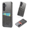 thumbnail image 1 of Samsung Galaxy S25 Plus Wallet Case - 2 Card Holder Slots [Slim + Protective] Luxury Premium Leather - Drop Tested Shockproof Anti-Scratch Men's Classic Retro Cover for Samsung Galaxy S25 Plus,Gray, 1 of 7