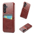 thumbnail image 1 of Samsung Galaxy S25 Plus Wallet Case - 2 Card Holder Slots [Slim + Protective] Luxury Premium Leather - Drop Tested Shockproof Anti-Scratch Men's Classic Retro Cover for Samsung Galaxy S25 Plus,Brown, 1 of 7