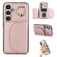 thumbnail image 1 of for Samsung Galaxy S25 Plus Wallet Case with Card Holder Women Men, Flip PU Leather Kickstand Shockproof Protective Phone Cover Magnetic Clasp 360 Rotation Ring Stand for Samsung S25 Plus, Rosegold, 1 of 7