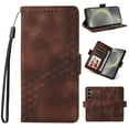 thumbnail image 1 of for Samsung Galaxy S25 Plus Wallet Case, Pattern PU Leather Purse Phone Case with [Credit Card Slots] [Wrist Strap] Stand Shockproof Full Body Protective Cover for Samsung Galaxy S25 Plus, Coffee, 1 of 10