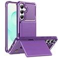 thumbnail image 1 of for Samsung Galaxy S25 Plus Wallet Case with Stand-4 Card Holder Slot Hidden Bracket Double Magnetic Clasp PU Leather Slim Shockproof Hybrid TPU Frame Cover for Samsung Galaxy S25 Plus, Purple, 1 of 8