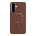 thumbnail image 1 of for Samsung Galaxy S25 Strong Magnetic Case Compatible with Mag-Safe, Luxury Elegant PU Leather TPU Bumper Shockproof Protective Slim Magnetic Phone Cover for Samsung Galaxy S25, Brown, 1 of 6