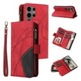 thumbnail image 1 of for Samsung Galaxy S25 Ultra 5G Wallet Phone Case with 9 Card Holder Zipper Pocket, Magnetic Closure Premium Folio PU Leather Flip Case with Wrist Strap for Samsung Galaxy S25 Ultra 5G,Red, 1 of 16