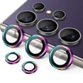 thumbnail image 1 of for Samsung Galaxy S25 Ultra Camera Lens Protector, 9H Tempered Glass Camera Cover Screen Protector Metal Individual Ring for Samsung Galaxy S25 Ultra, Multicolour, 1 of 6