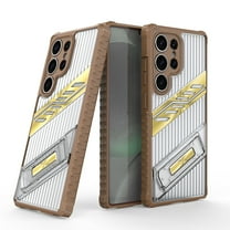 For Samsung Galaxy S25 Ultra Case with Adjustable Kickstand Phone Case Rugged Military Grade Protective Four Corner Shockproof Women Men Anti-Slip Slim Cover For Samsung Galaxy S25 Ultra,Desertgold