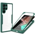 thumbnail image 1 of for Samsung Galaxy S25 Ultra Case with Built-in Screen Protector, Clear Shockproof Slim Full Body Protection Soft TPU Bumper Dual Layer Rugged Cover for Samsung S25 Ultra, Darkgreen, 1 of 8