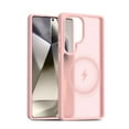 thumbnail image 1 of for Samsung Galaxy S25 Ultra Case, [Compatible with MagSafe] Military-Grade Drop Protection Anti-Fingerprint Anti-Scratch Slim Silky-Soft Touch Translucent Matte Sleeve Case for S25 Ultra, Pink, 1 of 6