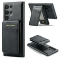 thumbnail image 1 of for Samsung Galaxy S25 Ultra Case [Compatible with MagSafe] with Removable Card Holder Magsafe case Wallet 2 in 1 Detachable Back Cards Slot Premium PU Leather Magnetic Car Holder Mount case, Black, 1 of 10