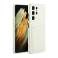 thumbnail image 1 of for Samsung Galaxy S25 Ultra Case with Credit Card Holder Slot TPU Soft Silicone Scratch-Resistant Slim Wallet Case Protective Phone Cover for Samsung Galaxy S25 Ultra, White, 1 of 5