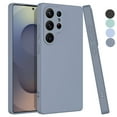 thumbnail image 1 of For Samsung Galaxy S25 Ultra Case, Liquid Silicone Phone Case for Samsung Galaxy S25 Ultra, Ebizware Shockproof Full-Body Protective Rugged Rubber Slim Cover with Microfiber Lining - Gray, 1 of 11