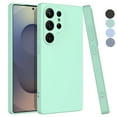 thumbnail image 1 of For Samsung Galaxy S25 Ultra Case, Liquid Silicone Phone Case for Samsung Galaxy S25 Ultra, Ebizware Shockproof Full-Body Protective Rugged Rubber Slim Cover with Microfiber Lining - Mint Green, 1 of 11