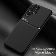 for Samsung Galaxy S25 Ultra Case, Luxury Ultra Slim with Magnetic Matte Dual Layer Shockproof Bumper Frame Drop Protection Hybrid Phone Case Cover for Samsung Galaxy S25 Ultra,Black