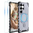 thumbnail image 1 of Samsung Galaxy-S25-Ultra-Case with Magsafe, 2×Screen Protector | S25 Ultra Magnetic Phone Case Anti-Fingerprint Military Grade Shockproof Protective Cover for Galaxy S25 Ultra Gray, 1 of 14