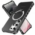 thumbnail image 1 of For Samsung Galaxy S25 Ultra Case, Matte Translucent PC  Back Cover Not-Yellowing Corner Protective Invisible Kickstand Bumper Shockproof Anti-Scratch Phone Case for Samsung Galaxy S25 Ultra, Black, 1 of 6