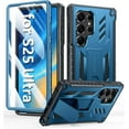 thumbnail image 1 of for Samsung Galaxy S25-Ultra Case: Military Grade Drop Proof Protection Mobile Cover with Kickstand | Matte Textured Rugged Shockproof TPU | Protective Sturdy Phone Case - Blue, 1 of 14