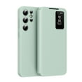 thumbnail image 1 of For Samsung Galaxy S25 Ultra Case PU Leather Flip Case,With Intelligent Window,With Card Holder,Anti-fall Rugged Shockproof Protective Phone Case Cover for Samsung Galaxy S25 Ultra,Green, 1 of 7
