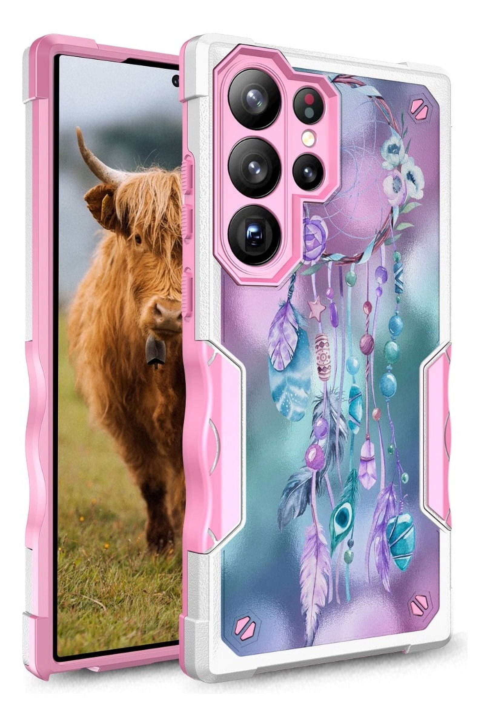 Samsung Galaxy S25 Ultra Case, Rosebono Hybrid Dual Layer Graphic