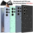 thumbnail image 1 of For Samsung Galaxy S25 Ultra Case Silicone Cover, Tekcoo Shockproof Rugged Soft Rubber Ultra Slim Protective Cover Anti-Scratch Microfiber Lining Cute Phone Case for Galaxy S25 Ultra - Black, 1 of 10