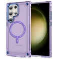 thumbnail image 1 of for Samsung Galaxy S25 Ultra Case, Slim Protective Cover for Women Men, Slim Fit Compatible with MagSafe, Translucent Matte Back Military-Grade Drop Protection, Scratch-Resistant Phone Case, Purple, 1 of 8