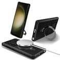 thumbnail image 1 of for Samsung Galaxy S25 Ultra Case with Stand, Magnetic Rugged Military Grade Shockproof Portective Case Compatible with MagSafe Wireless Charger&Magnetic Car Mount Holder Phone Case,Black, 1 of 10