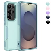Samsung Galaxy S25 Ultra Case,Sturdy Phone Case for Galaxy S25 Ultra 2025 6.9 inch,Njjex Shockproof Protection Heavy Duty Armor Hard Plastic & Rubber Rugged Bumper 2-in-1 Case Cover-Green