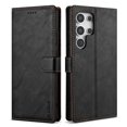 thumbnail image 1 of For Samsung Galaxy S25 Ultra Case Wallet, Retro PU Leather Cards Holder Stand Flip Cover Magnetic Closure Shockproof Protective Case for Women Men, Black, 1 of 8