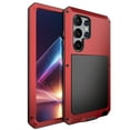 thumbnail image 1 of for Samsung Galaxy S25 Ultra Hard Case, Luxury Shockproof 3-Layer Protection [Without Screen Protector] Heavy Duty Protection Cover Metal Rugged Case for Samsung Galaxy S25 Ultra, Red, 1 of 1