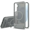 thumbnail image 1 of For Samsung Galaxy S25 Ultra Magnetic Phone Case,Built-in Retractable Kickstand,Compatible with Mag-Safe,Military-Grade Drop Protection,Translucent Shockproof Rugged Thin Frosted Phone Case,Darkgray, 1 of 7