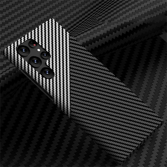 for Samsung Galaxy S25 Ultra Men Women Case, Luxury Thin Carbon Fiber Shockproof Drop Protective Ultra Slim Anti-Scratch Lightweight Phone Case Cover for Samsung Galaxy S25 Ultra, Blacksilver