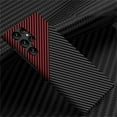thumbnail image 1 of for Samsung Galaxy S25 Ultra Men Women Case, Luxury Thin Carbon Fiber Shockproof Drop Protective Ultra Slim Anti-Scratch Lightweight Phone Case Cover for Samsung Galaxy S25 Ultra, Blackred, 1 of 9