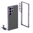 thumbnail image 1 of for Samsung Galaxy S25 Ultra Metal Bumper Frame + Camera Lens Protection, No Back, Luxury Shockproof Protective Rugged Heat Dissipation, Raised Edge Protection, for Samsung Galaxy S25 Ultra, Purple, 1 of 10