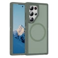 thumbnail image 1 of Samsung Galaxy S25 Ultra Phone Case, Phone case Samsung Galaxy S25 Ultra Magnetic Case [Compatible with MagSafe] Tough Rugged Matte Slim Shockproof Anti-Fingerprint Anti-Scratch Cover, Light Green, 1 of 7