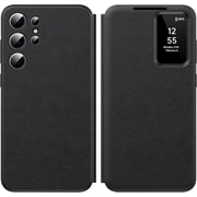 for Samsung Galaxy S25 Ultra with Smart Small Screen View, S-View Wallet Phone Case, for Samsung S25 Ultra Case Smart Window Cover, Smart Flip Leather Protective Cover for Samsung S25 Ultra 5G Case