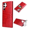 thumbnail image 1 of for Samsung Galaxy S25 Ultra Wallet Case with Card Holder, Vintage Oil Wax Pattern PU Leather Cover Rugged PC Shockproof Protective Slim Lightweight Case for Samsung Galaxy S25 Ultra, Red, 1 of 7