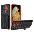 thumbnail image 1 of for Samsung Galaxy S25 Ultra Wallet Case, with Credit Card Holder Stand Kickstand Slim Rugged Shockproof Heavy Duty Military Grade Protective Armor Case for Samsung Galaxy S25 Ultra, Red, 1 of 9