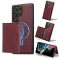 thumbnail image 1 of for Samsung Galaxy S25 Ultra Wallet Case, Detachable PU Leather Purse Phone Cover with Flip Stand, Support Magnetic Charging, Shockproof Protective Case for Samsung Galaxy S25 Ultra, Winered, 1 of 9