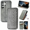 thumbnail image 1 of for Samsung Galaxy S25 Ultra Wallet Case, Men's Retro Premium Business PU Leather Classic Magnetic Closure Flip Case with Card Holder [RFID Blocking] Folio Kickstand Shockproof Phone Cover,Gray, 1 of 7